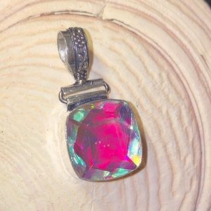 Gorgeous Mystic Topaz gem pendant